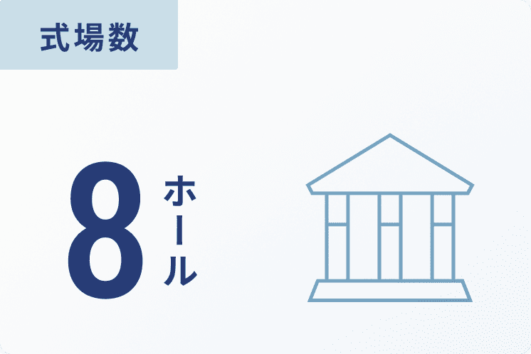 式場数 8ホール